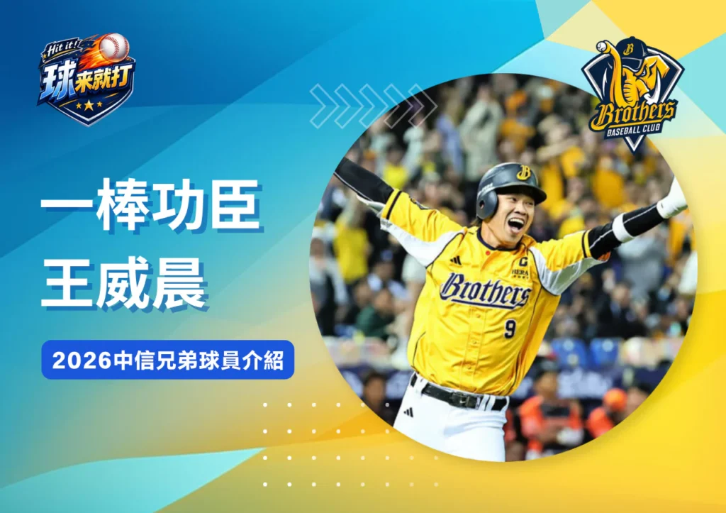 一棒功臣王威晨:2026中信兄弟球員介紹