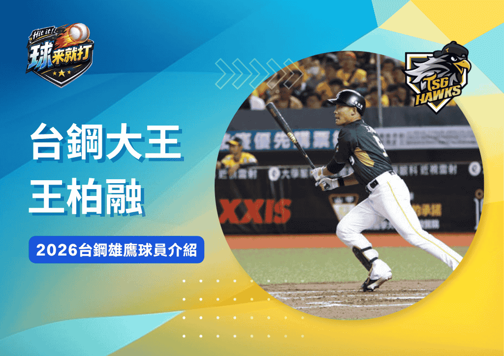 台鋼大王王柏融《2026台鋼雄鷹球員介紹》