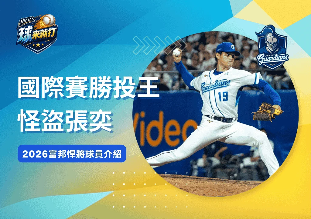 國際賽勝投王怪盜張奕《2026富邦悍將球員介紹》
