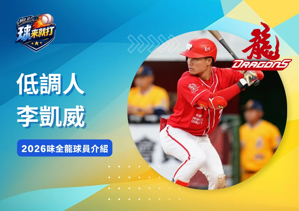 低調人李凱威《2026味全龍球員介紹》