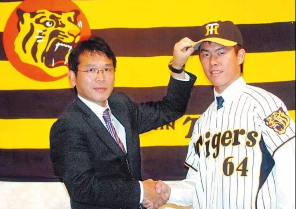 2009年鄭凱文加盟日本職棒阪神虎